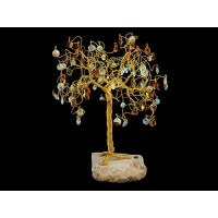 Сувенир в форме дерева, 90 подвесок, высота 30 см.