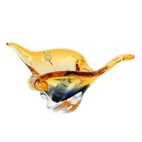 Корзинка 30 см прозрачная+синяя+амбер 