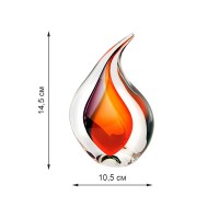 Скульптура для интерьера капля малая 14,5х10,5см