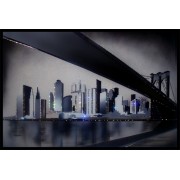 Бруклинский мост, 60х40 см, 1969 кристаллов
