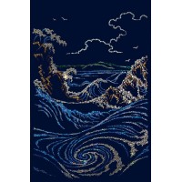 Водоворот,40х60 см, 3648 кристаллов
