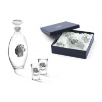 Набор из штофа и 2-х стопок для водки Спаниель